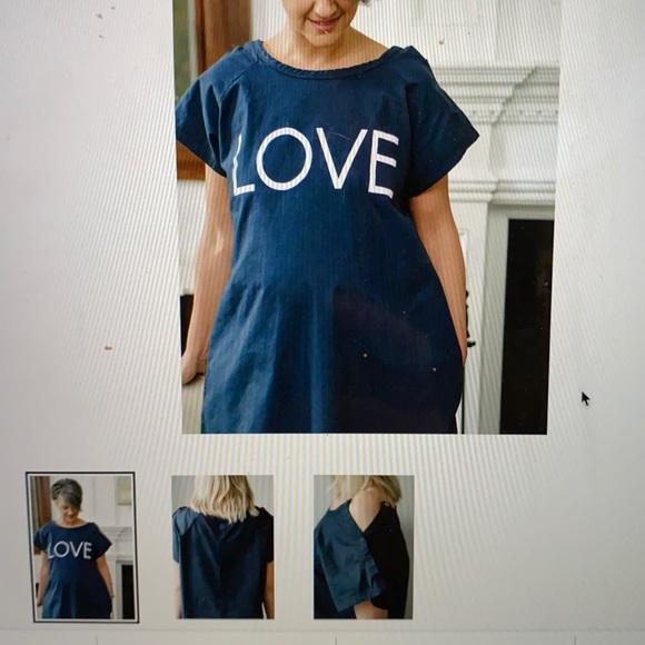 LOVE maternity delivery hospital gown - Picture 2 of 3